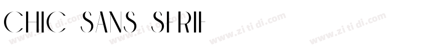 Chic Sans Serif字体转换
